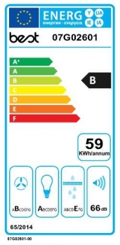 BEST Dado G/W Wandhaube 07G02601  EEK B   oben grün - unten weiß